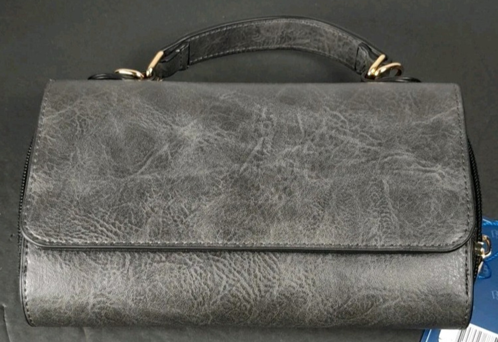 DS Bags womens Gray Clutch Wallet Purse with Tech Window New